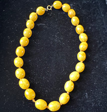 Beautiful Vintage-Style Imitation Baltic Butterscotch Amber Necklace picture