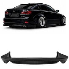 Fits 06-13 Lexus IS250 IS350 Sedan 4dr Rear Bumper Lip Diffuser, INS PU Black picture