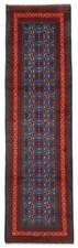 Vintage Hand-knotted Runner Rug 2'8