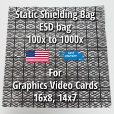 1000 Premium ESD Anti-Static Shielding Bags Open Top 16 x 8