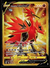 Galarian Zapdos V (Secret) Holo Secret Rare SWSH09: Brilliant Stars 182/172 NM picture