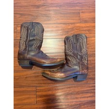 Lucchese 1883 Mens Brown Leather Western Cowboy Boots N7576 Size 14 D picture