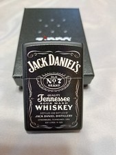 Zippo  Jack Daniel'  Black Matte Windproof Pocket Lighter New picture