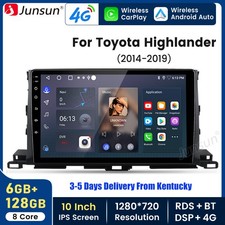 6+128G 8Core CarPlay Android15 For Toyota Highlander 14-19 Car Stereo Radio GPS picture