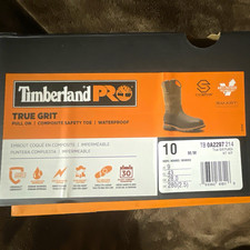 Timberland PRO True Grit Waterproof Composite Toe Boots 10D picture