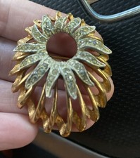 Incredibly Rare Jean Schlumberger Pre-Tiffany's Crystal Floral Costume Brooch  picture