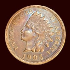 1905 Indian Head Cent - Great Color And Surfaces -  picture