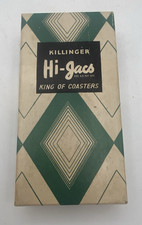 Vintage Killinger Hi-Jacs Drink Koozie Coaster Set 8 Colors Terry-Knit w/ Box picture