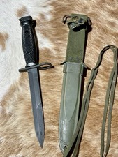 Vintage Vietnam War era US Army M1 Carbine Conetta Bayonet w/ M8A1 PWH Scabbard picture