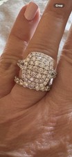 2 Ct Lab Grown Diamond Ring Sterling Silver Size 7 picture