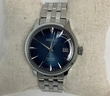 SEIKO SRPB41 Men's Presage Automatic Blue Dial Date Ind Stainless Steel Watch picture