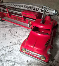Vintage 1956 1957 Tonka No 5 TFD Aerial Ladder Fire Truck - Original Survivor picture