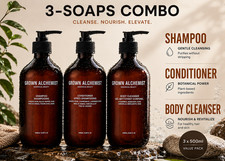 Grown Alchemist 3-Soaps Bundle 500ml - Shampoo/Conditioner/Body Cleanser picture