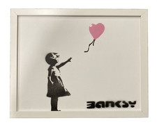 Banksy London Graffiti Art Girl With Balloon Painting 12x15 picture