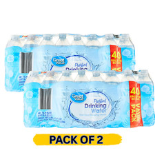 NEW (2 pack) 16.9 Fl. Oz., Great Value Purified Drinking Water, 40 Count picture
