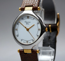 【EXC+5】 Vintage Christian Dior 3008 White Dial 30mm Quartz Unisex Watch JAPAN picture