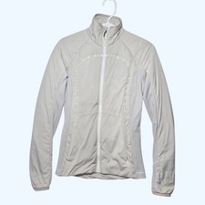 Lululemon Athletica Womens Reflective Full Zip Running Jacket Mock Neck Size 4? picture