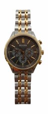 Bulova 98A215 Quartz Chronograph 42mm Two Tone Stainless Steel Watch picture