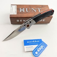 Benchmade Mini Crooked River 15085-S30V Silver Blade Black Handle Folding Knife picture
