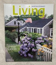Martha Stewart LIVING Magazine August 2007 Hydrangeas Bentwood Furniture Dessert picture