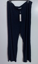 Chicos Travelers Pants Womens 3 XL Blue No Tummy Office Minimalist Quite Luxury picture
