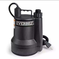 Everbilt 1/6 HP Plastic Submersible Utility Pump NEW OPEN BOX picture