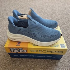 Sketchers Mens Slip In Vaporfoam Size 8.5 Blue picture