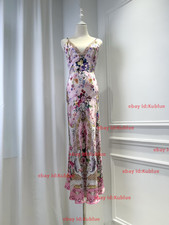 CAMILLA 2026 Summer Holiday Style Suspenders Silk Printed V-Neck Sling Dress new picture