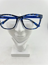 Nicole Miller Bowne Designer Eyeglasses Frames Blue Tortoise 53-17-135 READ picture