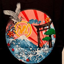 Nice Piece of Clothing black t-shirt with Japanese-inspired graphic featuring picture
