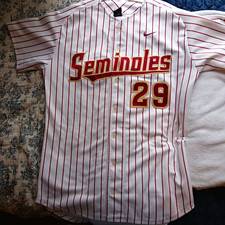 Rare 2000s Fsu Team Issued Authentic Baseball Jersey Seminoles picture