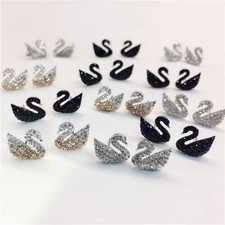 Swarovski Gradient Black Swan Luxury Crystal Earrings picture