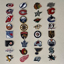 All NHL Team 3 inch Iron On Patches Wholesale Patches Lot of 32 picture