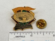 Vintage 1993 Imprinted Products Oakland Coliseum Athletics A's MLB Hat Lapel Pin picture
