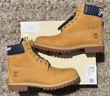 Men's Timberland x New Era NY Yankees 6” Waterproof Boots Wheat Nubuck Size 11 M picture
