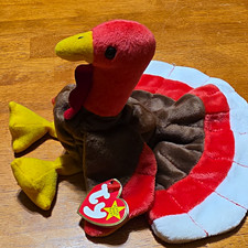 Ty Beanie Babies Gobbles Turkey Plush Retired Original 1996 with Tag picture