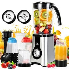 Uten 380W Kitchen Blender 5 Cups Pulse 0/1/2 Speed 2-in-1 Wet Dry Juicer Mixer picture