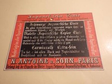 1890. Antoine ink advertising. picture