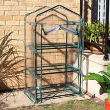 Outdoor Portable 3-Tier Mini Greenhouse - Clear by Sunnydaze picture