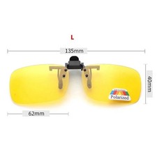 4 Color Grey Lenses Polarized Sunglasses Clip on Flip up UV 380 Driving Fishing picture