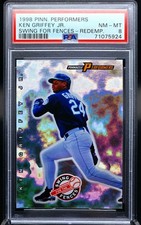 1998 Pinnacle Performers Ken Griffey Jr Swing for the Fences Shop Exchange PSA 8 picture