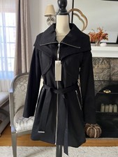 BNWT Soia and Kyo Trench Coat M Black picture