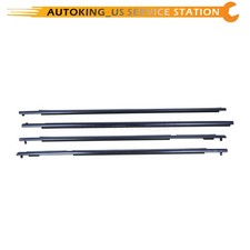 Fit 10-19 Lexus GX460 GX400 FL FR RL RR Chrome Door Belt Moudings Weatherstrips picture