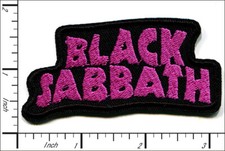 26 Pcs Embroidered Iron on patche Black Black Sabbath Band 3.15
