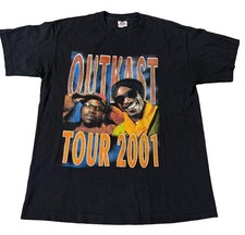 Vintage 2001 Outkast Tour Shirt Rap Music Mens Large Ludacris Rare Black picture