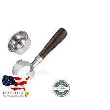 Gurudar 54Mm Bottomless Portafilter Double Shot Filter Basket Wood Handle For picture