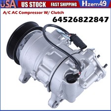 A/C AC Compressor W/ Clutch for BMW 530i X5 740i X6 X7 840i xDrive 3.0L 17-23 US picture
