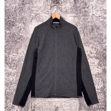 New Icebreaker Descender Jacket Large Mens Wool Blend Long Sleeve Full Zip picture