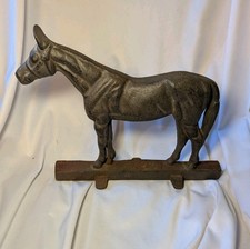 Vintage Antique Cast Iron Heavy Horse Doorstop  picture