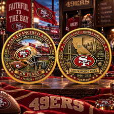 New San Francisco 49ers 80th anniversary Gift For Fans Coin TB753 picture